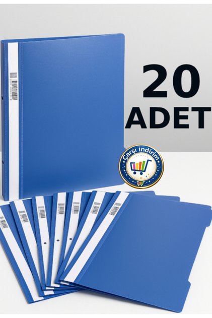20 قطعة ملف حلقي A4 أزرق اللون عالي الجودة اقتصادي للمكتب والمدرسة