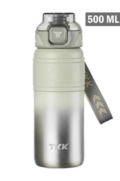 TKK 500 ML Comfortable Steel Thermos for Dual Use - With Straw/Insulation -12/24 Hot-Cold
