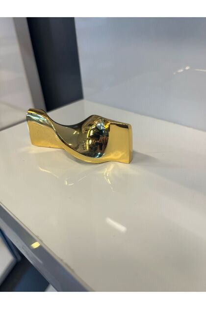 Mâner metalic Ilgaz 64mm, capac dulap auriu, unitate de sertare modernă, noptieră, comodă, mâner de mobilier auriu