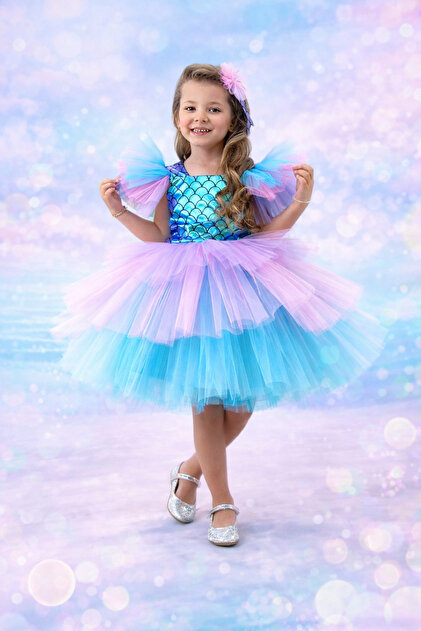 sachin and babi light blue dress Butterick 5173 Childs' Mermaid, Fairy or Fairy Princess Costumes, Uncu –  Patterns Central main image 1