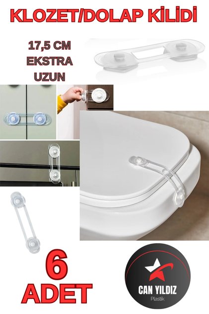 Can Yıldız Plastic Baby and Child Toilet Seat and Safety Cabinet Drawer Lock