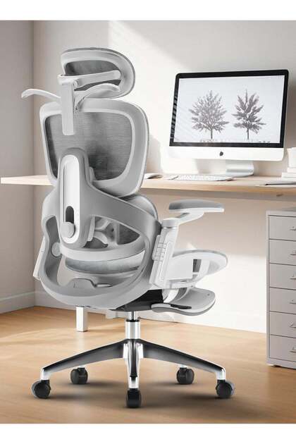 Office Chair with 6D Headrest, Recline & Rocking, Tilt Tension, Flip-Up Armrests with Lumbar Support