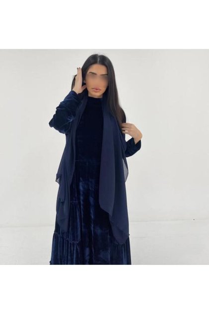 Velvet Double Cloak Dress