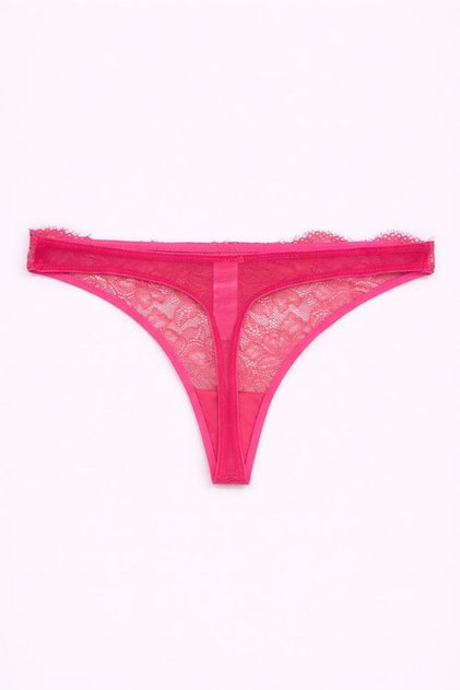 KADIN DANTELLİ PEMBE TANGA