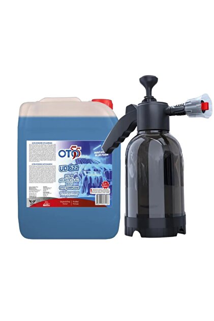 OTO55 5 LT Extra Cilalı Mavi Otomobil Şampuanı , 2 Litre Basınçlı