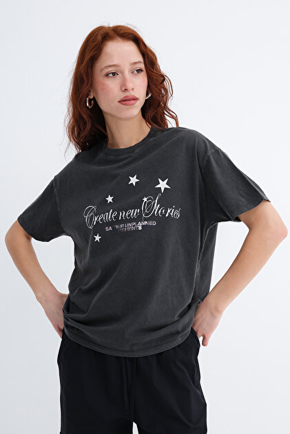 Addax Baskılı Kısa Kollu T-shirt P10600 - Fiyatı, Yorumları