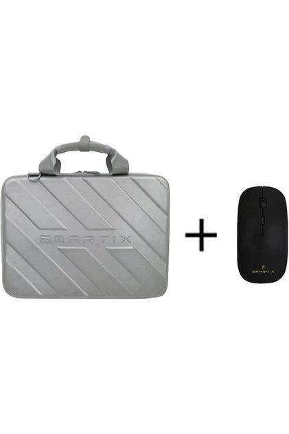 Premium Laptop Bag Designer Silver + Mouse