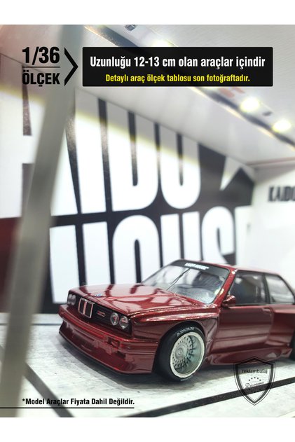 Kaido House Diecast Led Işıklı Akrilik Korumalı Stand/Diorama 1:36 ÖLÇEK