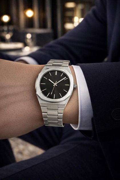A+Quality Steel Cord Men's Wristwatch