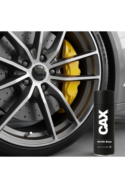 CAX Fren Kaliper Boyası 400ml - Isıya Dayanıklı Parlak Sarı Kaliper Boyama Seti + Maskeleme Bandı
