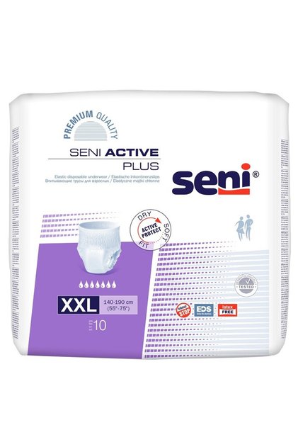 Scutece Adulti Tip Chilot Active Plus, XXL, 10 Bucati