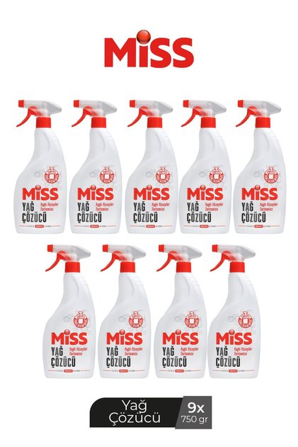 YAĞ ÇÖZÜCÜ SPREYLİ 750 ML x 9