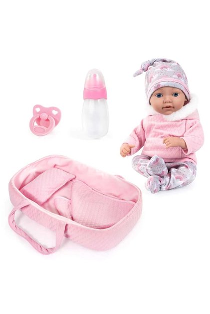 Papusa Baby Reborn cu landou 38 cm