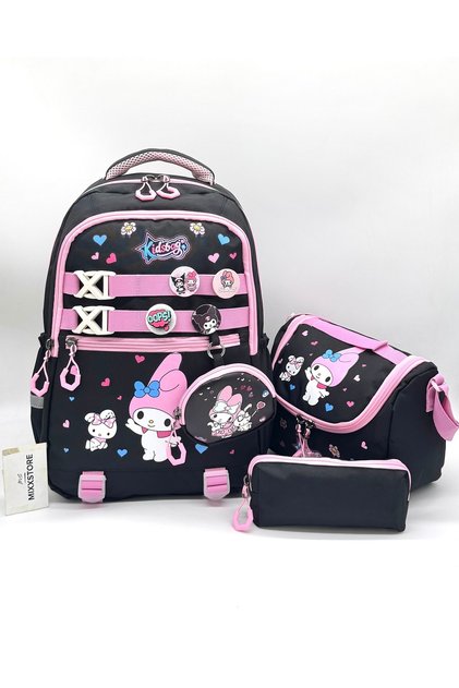 Accessories Set of Wallet with Thermal Lunchbox and Pen Holder Girls' Backpack Primary School Set Bag