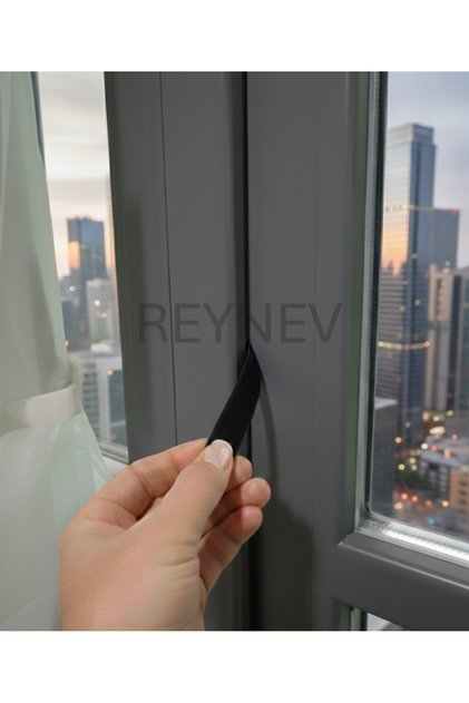 Hole-Free & Screw-Free Balcony Door Closing Set – Industrial Tape Design
