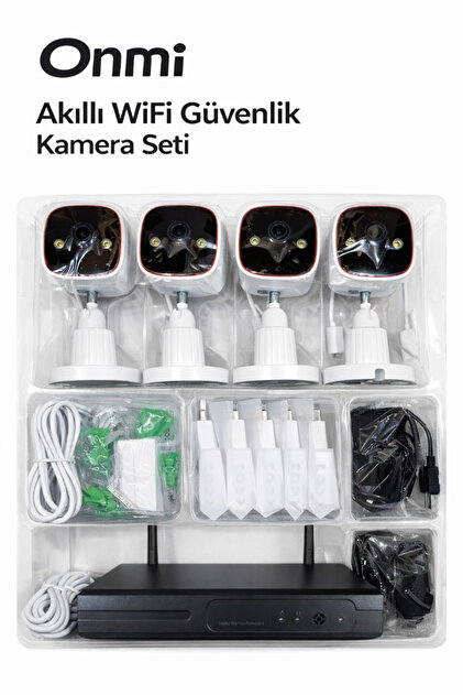 ryukiPanasonic ワイヤレステレビアナウンス APRONX BS420 4 Kanal Nvr + 3Mp 4 Kamera Full Color Mik. Wifi Set