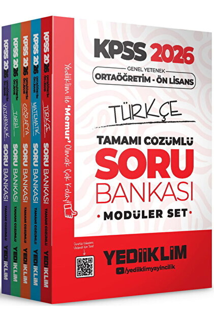project0jap 12冊セット Yediiklim Yayınları 2026 Ortaöğretim Ön Lisans KPSS Sınav Kiti