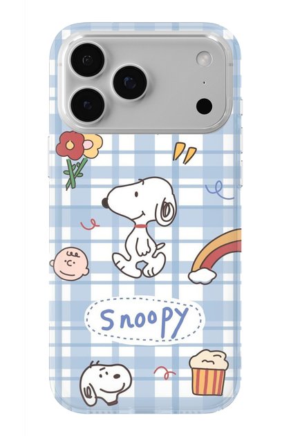 iPhone 17 Pro Max Uyumlu Snoopy Tasarım Baskılı Şeffaf Kılıf