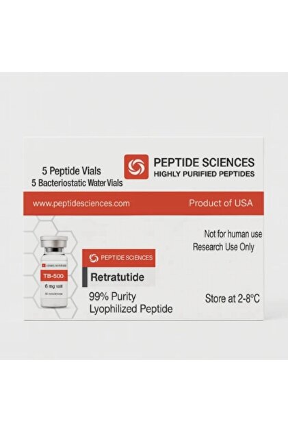 peptide sciences retatrutide SPORCU BİTKİSEL ÜRÜNLERİM Peptide Sciences Retatrutide 6 Mg | 99% Saflık |  5 Flakon