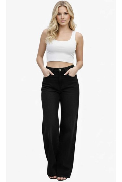 Women's High Waist Palazzo Jeans