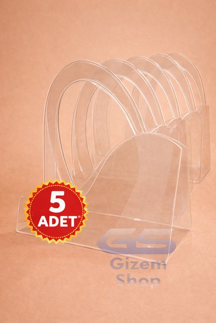 Şeffaf Pleksi Çiçek Çantası 5’li Set | Buket & Hediye Sunum Kutusu Şık Tasarım