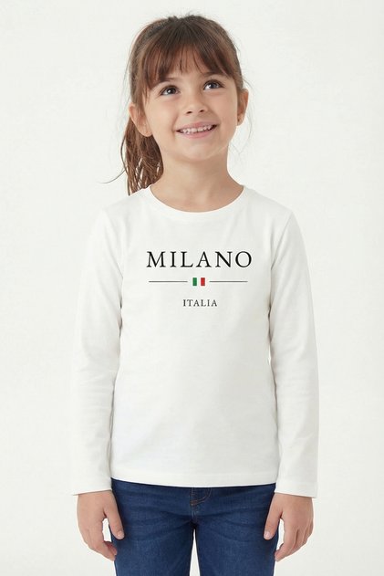 Printed Long Sleeve T-Shirt for Girls B6