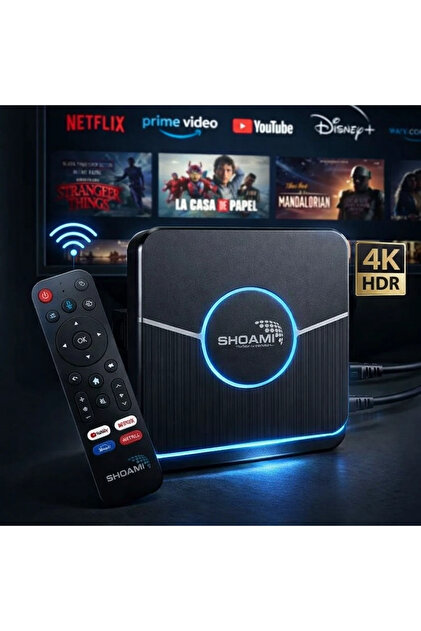 jetucuzal Shoami SH-SB1 Android TV Box 4GB RAM 64GB Depolama 4K