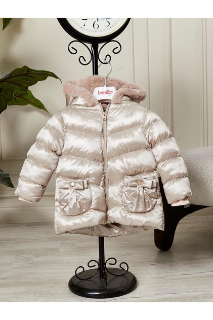 Baby Girl Hooded Coat 51360