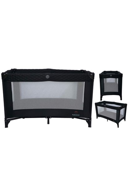 Travel Baby Playpen Bed 120×60 with 4 Mesh Side Windows – Breathable Foldable Sleeping & Playing Cot