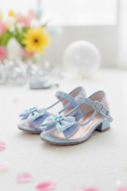 Girl's Stylish Low-Heel Princess Shoes