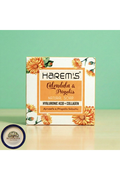 Calendula & Propolis Natural Soap 120Gr (Contains Hyaluronic Acid & Collagen)