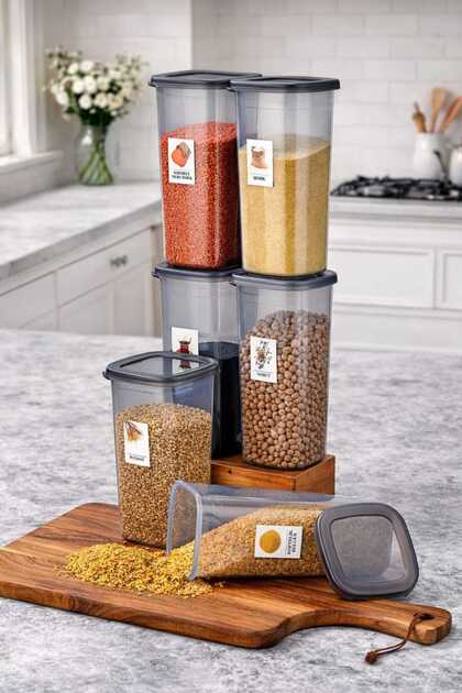 6-Piece Mega Size Food Storage Container 1750 ml