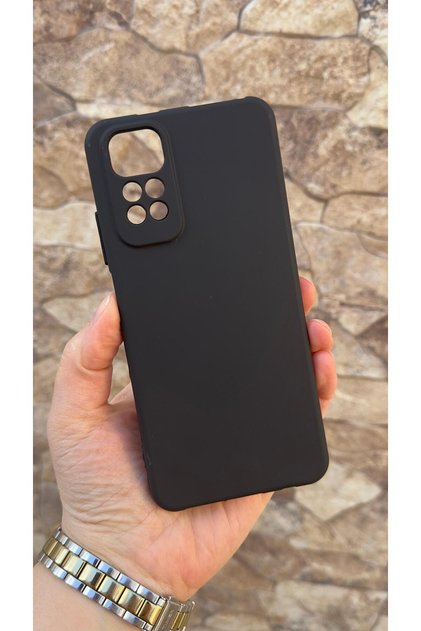 Redmi̇ Note 11/11S Compatible Silicone Shock Absorbing Classic Protected Rubber Case