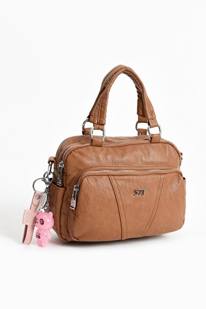 ぽっさん 571 Collections Çanta Suni Deri Omuz Çantası Taba - Fiyatı, Yorumları