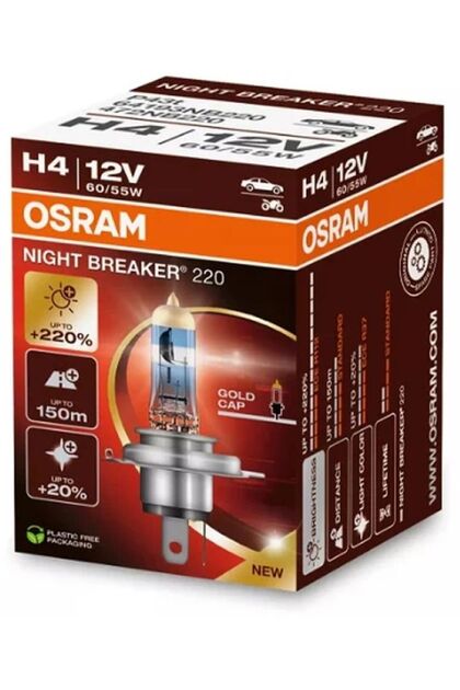 Bec H4 12V 60/55W Night Breaker +220%