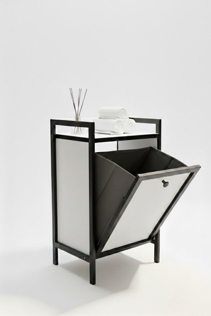 Metal Wooden Bathroom Organizer Laundry Hamper - Wooden Bathroom Cabinet Laundry Basket - Bathroom Shelf