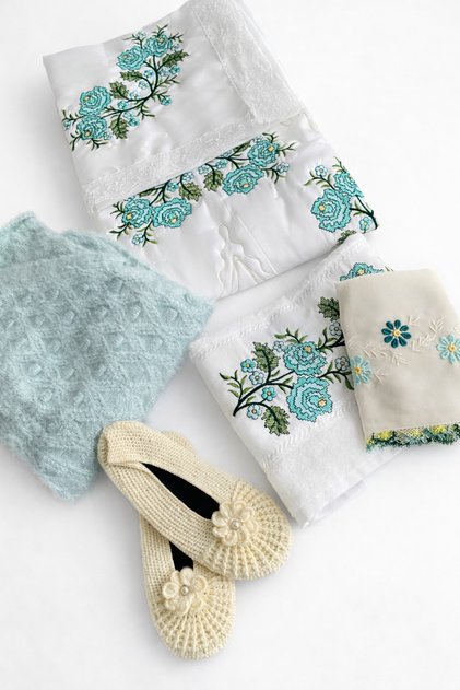 6 parça çeyizlik hediyelik set