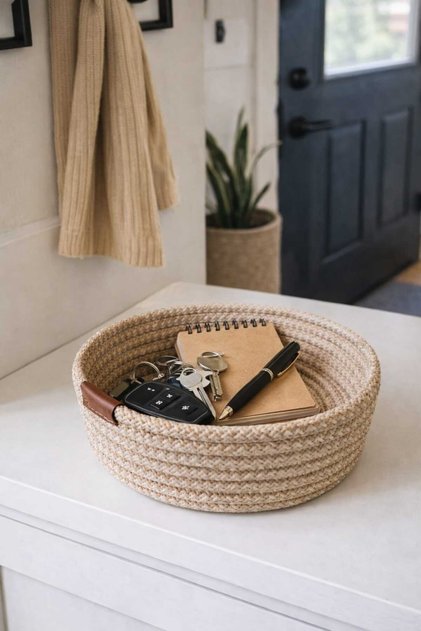 Jute Organizer Basket