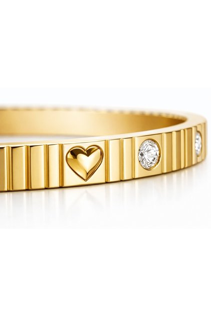 Women's Steel Heart Gold Clasp Does Not Fade