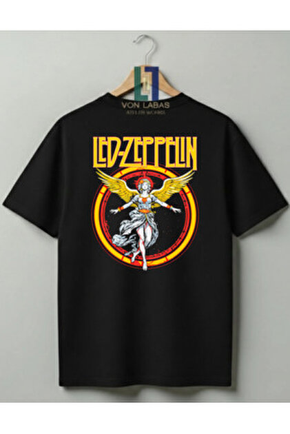 Grafftee Clothing Led Zeppelin Tasarımlı Unisex %100 Pamuklu