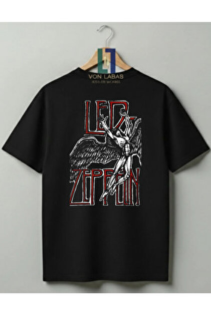 Grafftee Clothing Led Zeppelin Tasarımlı Unisex %100 Pamuklu