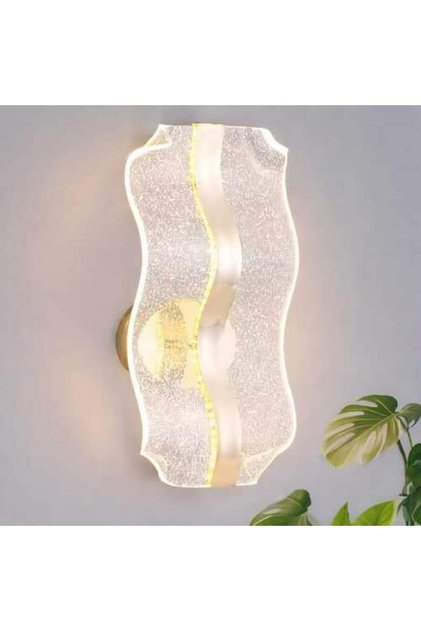 Modern Golden Wall Light Acrylic - 3 LED Lights