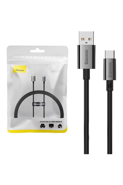 USB към USB-C Супериорен 100W 1м Черен