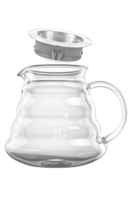 Coffee Server V60 Heat Resistant Glass Range Coffee Server 600 ml V02