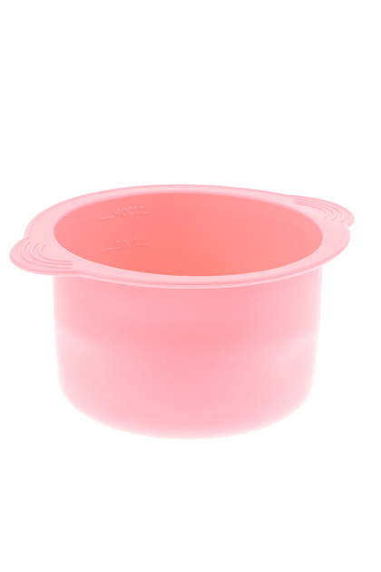 Pink Wax Warmer Heat-resisting Replacement Silicone Bowls Hair Removal Wax With Stirring Stick Non-