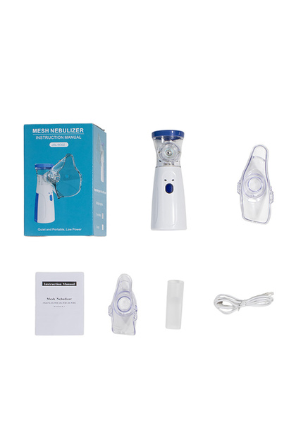 White Mini Facial Steamer and Humidifier 2-in-1 Nano Ion Mist for Skin Moisturizing and Air Moisturi