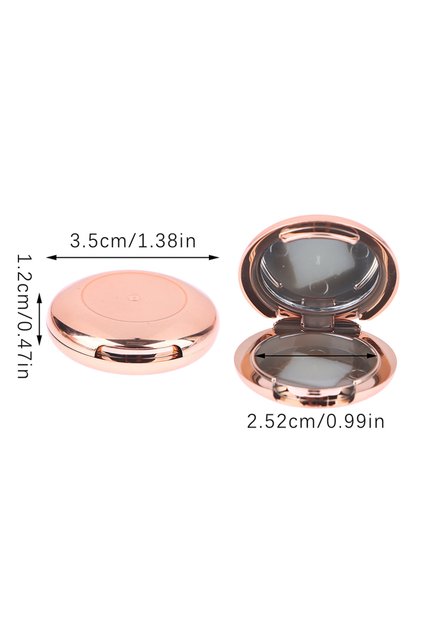 Rose gold Gold Mini Eye Shadow Empty Box DIY Highlight Rouge Makeup Container Plastic Case Refillabl