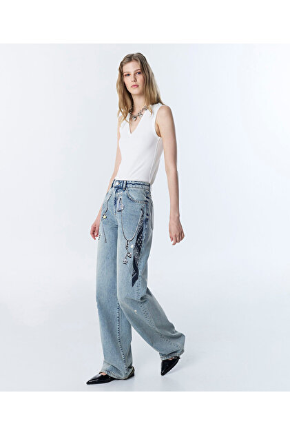 Twist GÖRSEL BASKILI JEAN PANTOLON - Fiyatı, Yorumları