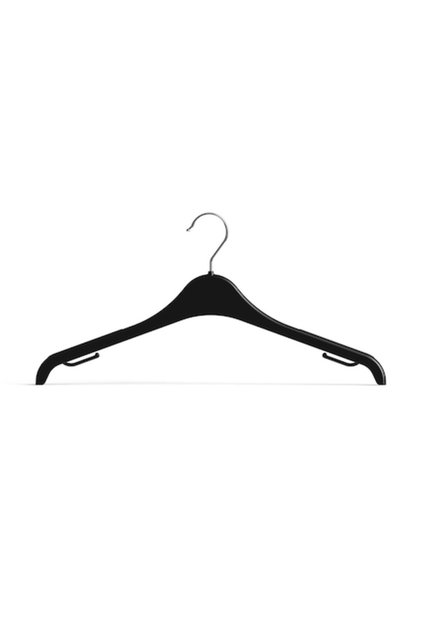Umerase din plastic universale, SH41RU - Mainetti, set de 10 bucati, Culoare negru
