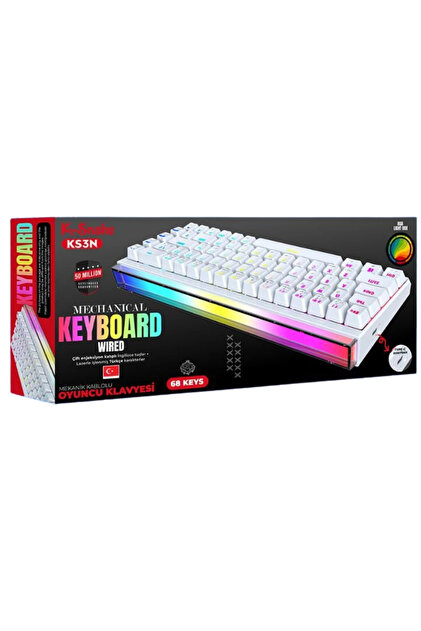 Blackbird Game Center K-Snake KS3N Mekanik Klavye - RGB Red Switch